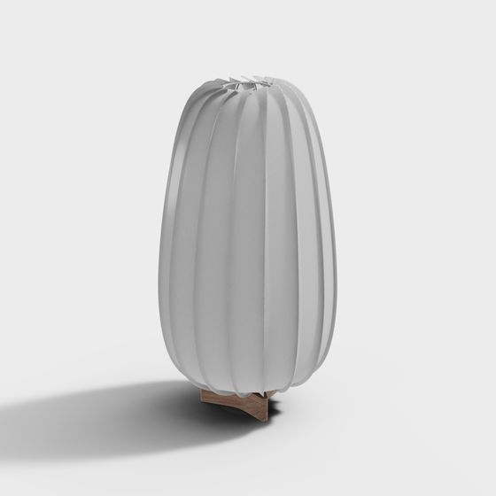 Sculpted Bloom Low-Poly Lamp 3D model