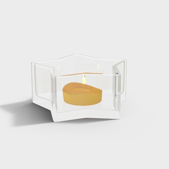 Transparent Candle Holder 3D model