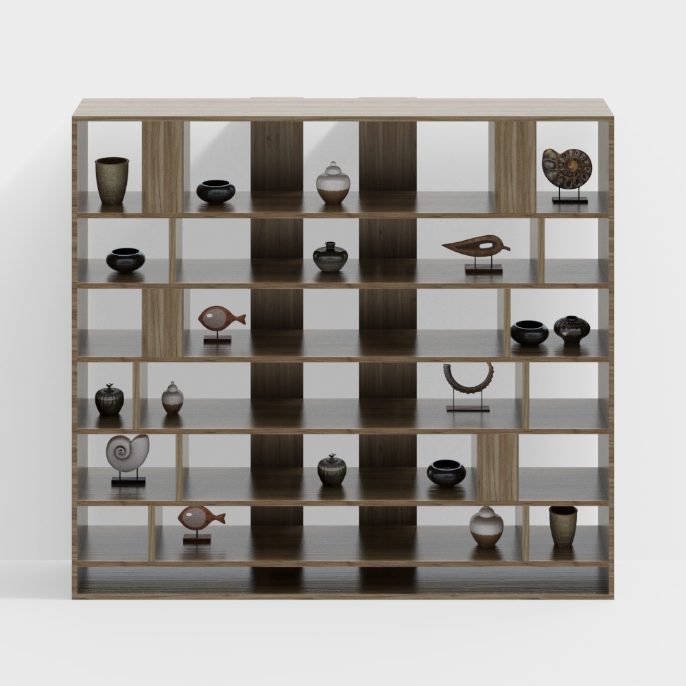 New Chinese-Style Open Shelving