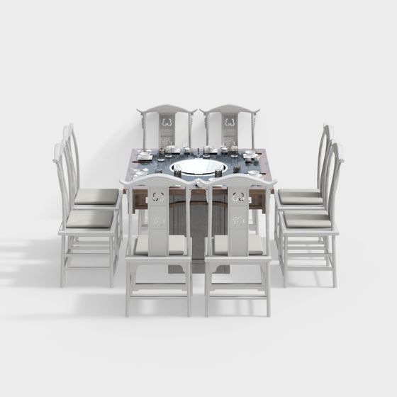 Комплект столов и стульев для китайского ресторанного хот-пота