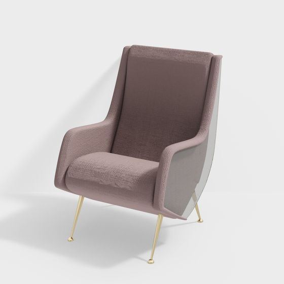 Mid-Century Modern Accent Chair 3D model