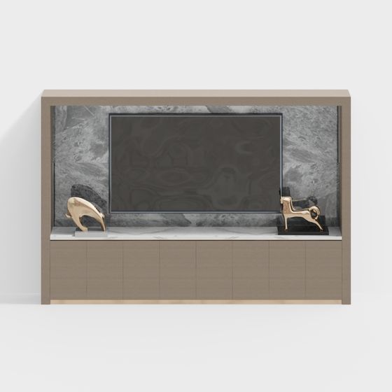 Elegant Display Cabinet 3D model