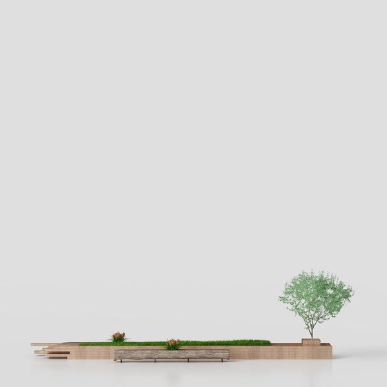 현대 활동실 조합 녹색 식물