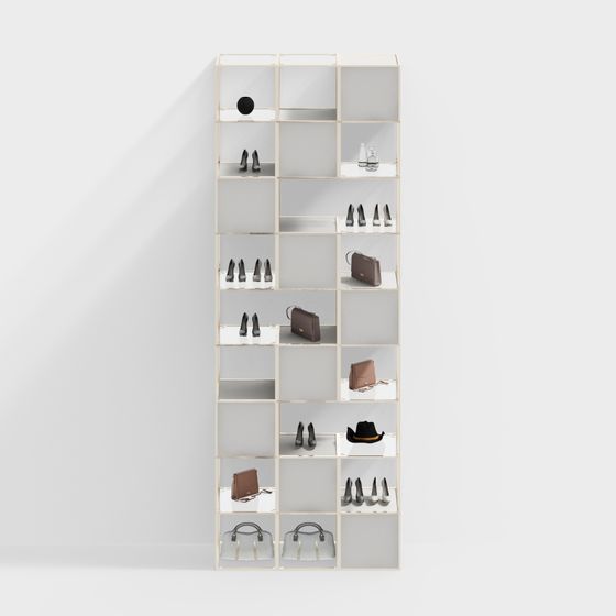 Stylish Fashion Display Cabinet 3D model