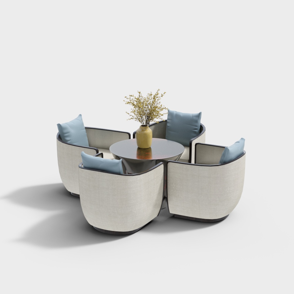 Tavolo e Sedie di Stoffa per Tempo Libero