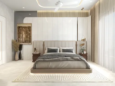Modern Minimalist Beige Spaces