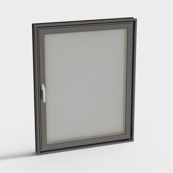Contemporary Low-Poly Window 3D model