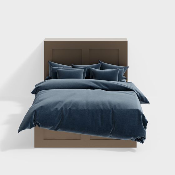 Urban Bedroom Bed 3D model