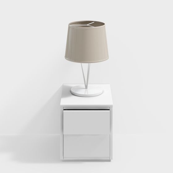 Elegant Minimalist Nightstand 3D model