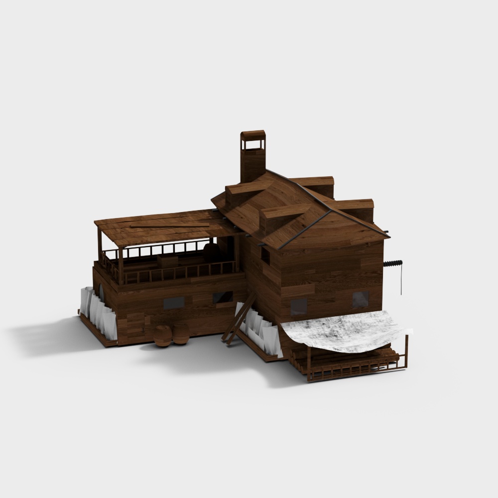 Minimalist Farm Wooden House