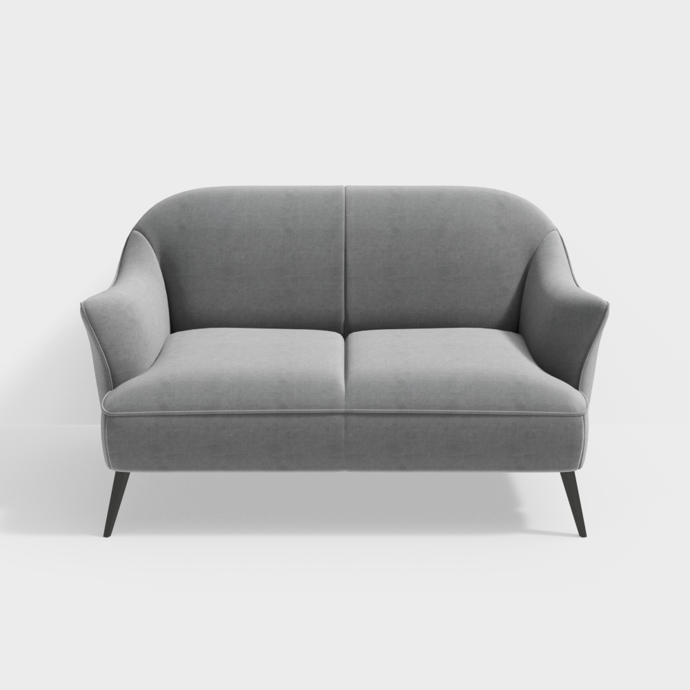 Sillón de cuero gris NATUZZI C037 Estasi