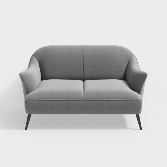 Sillón de cuero gris NATUZZI C037 Estasi
