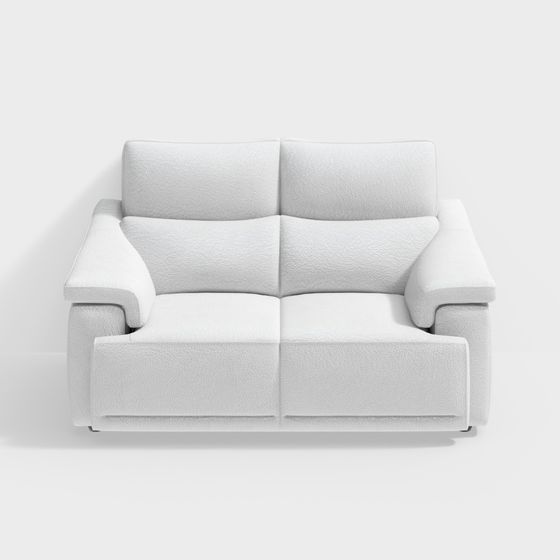 Minimalist 3D Sofa Model for Contemporary Spaces