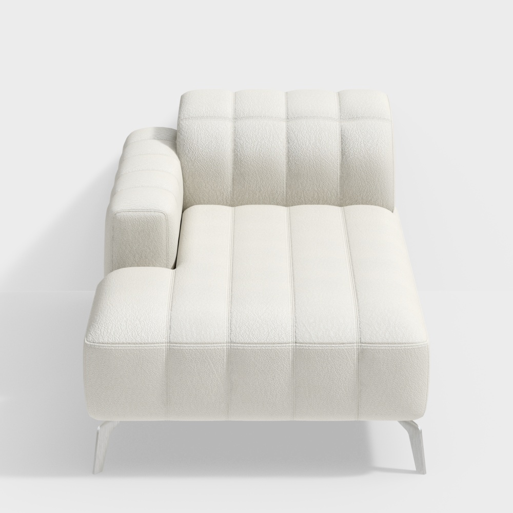 NATUZZI C142 Portento White leather chair