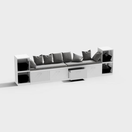 City Living Sofa 3D model for Modern Spaces