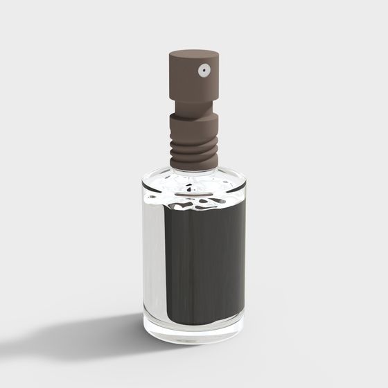 Elegant Minimalist Perfume Bottle 3D model