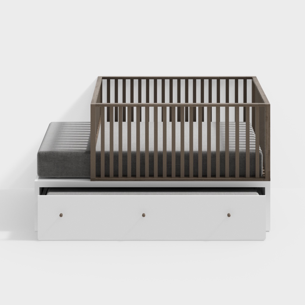 現代臥室高低床