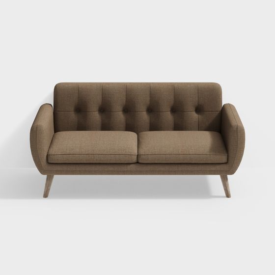 Unique Vintage-Modern Sofa 3D model for Elegant Interiors