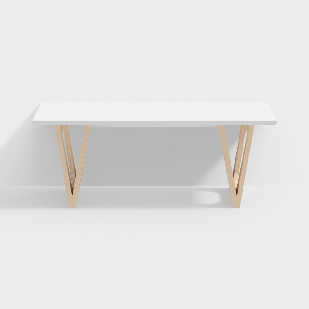 Simple wooden table