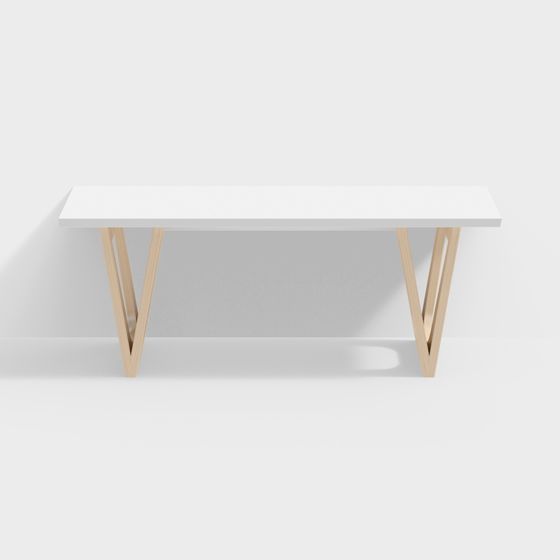 Minimalist Dining Table 3D model