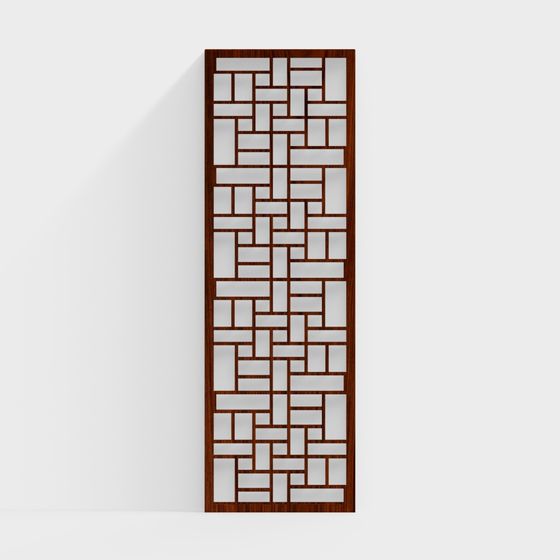 Geometric Window 3D model for Interior Design