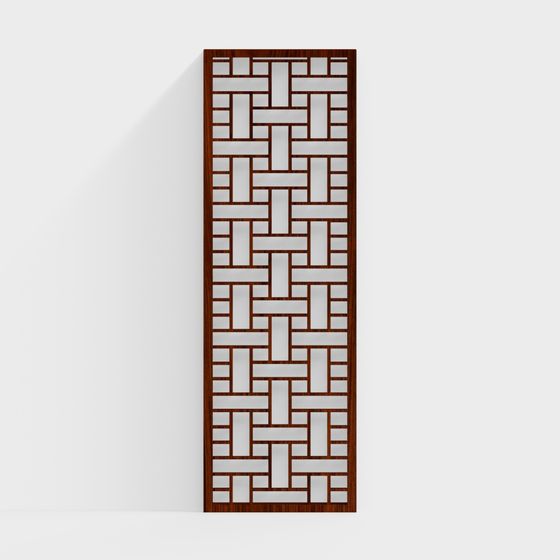 Woven Window 3D model - Elegant Design for Creative Spaces