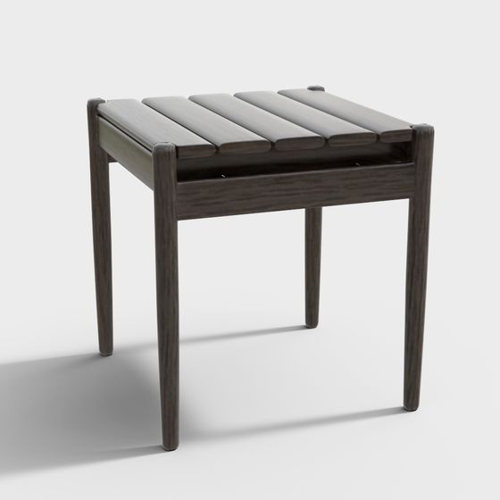 Sleek Wooden Bench 3D model for Modern Aesthetics