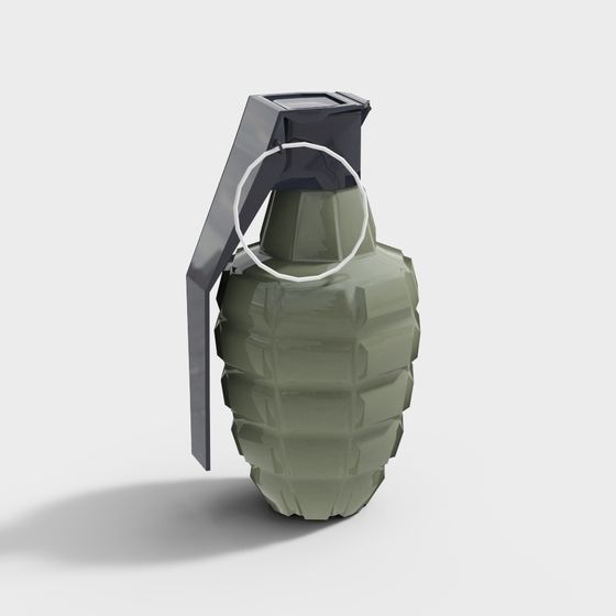 Low Poly Grenade 3D model