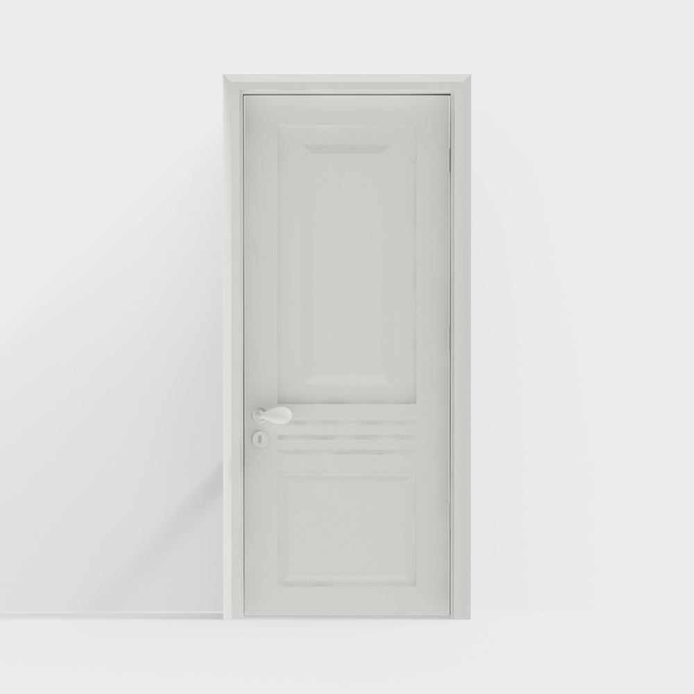 Minimalist bedroom interior door