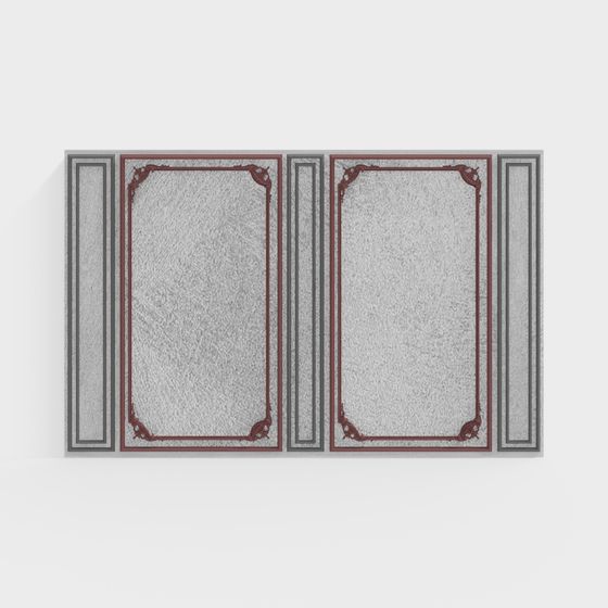 Vintage Panel 3D model - Retro Charm for Modern Design