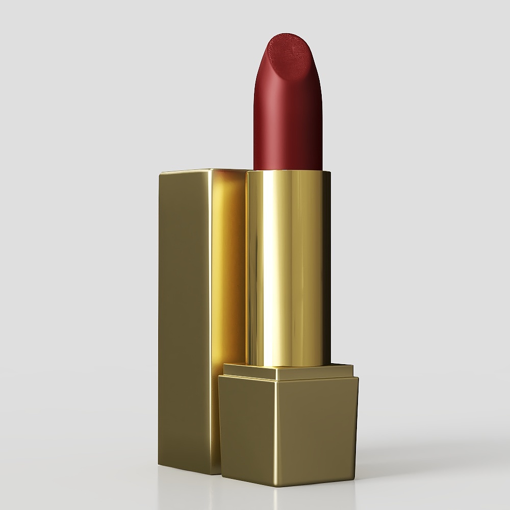Elegant Red Lipstick 3D Model