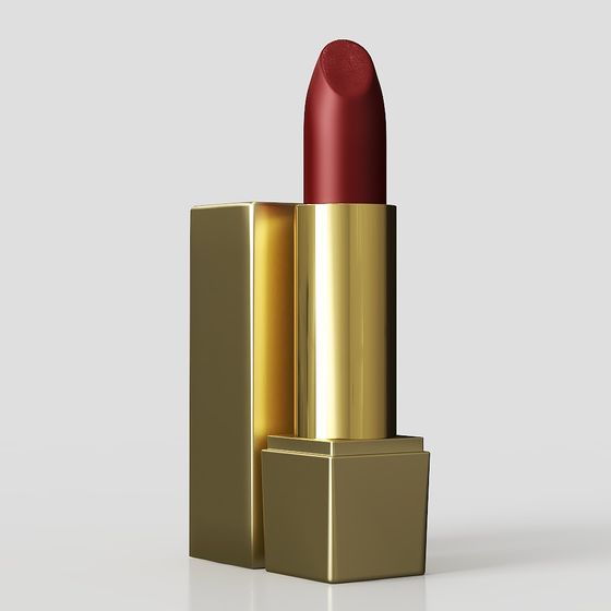 Elegant Red Lipstick 3D Model