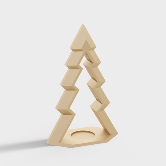 Abstract Christmas Tree 3D Model