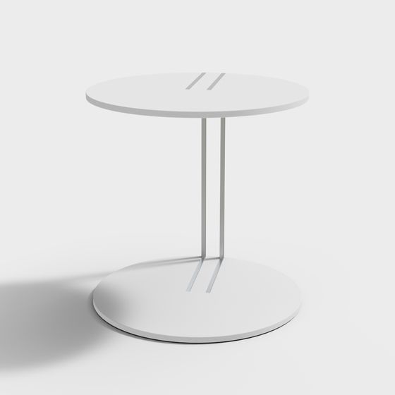Modern Minimalist Round Table 3D model