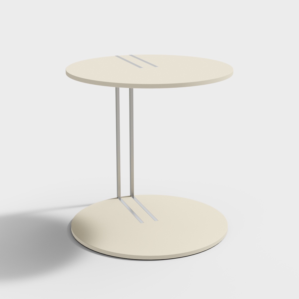 Bàn tròn phòng ngủ khách theo phong cách hiện đại tối giản