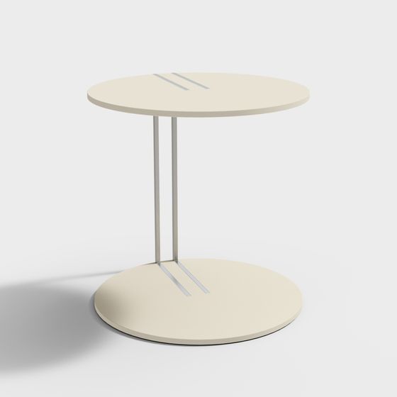 Bàn tròn phòng ngủ khách theo phong cách hiện đại tối giản