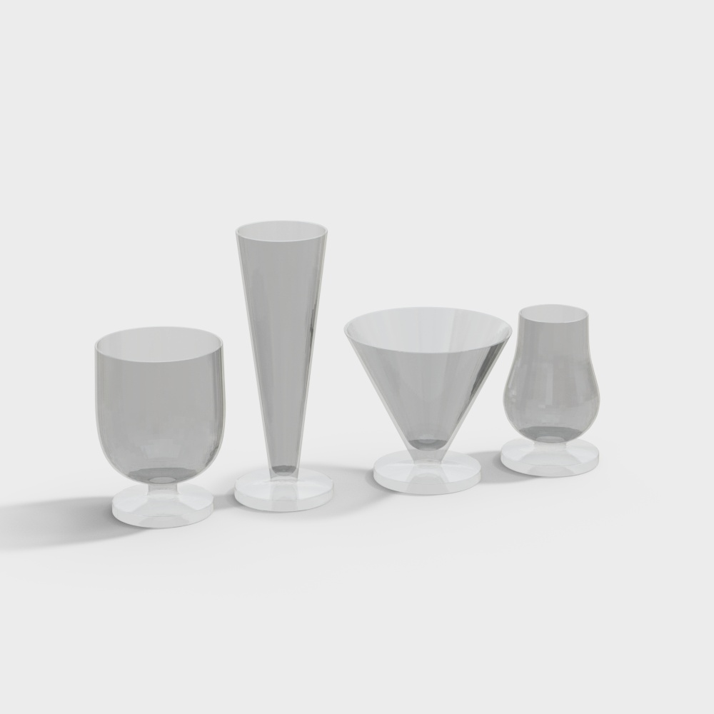 Combinación de copas de champán de vidrio de estilo europeo