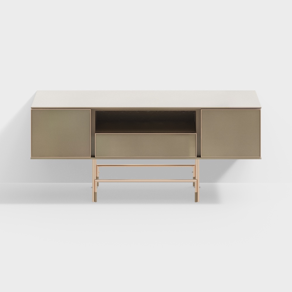 Minimalist living room TV cabinet