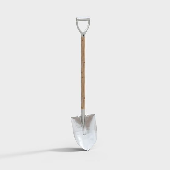 Stylish 3D Shovel Model for Gardening
