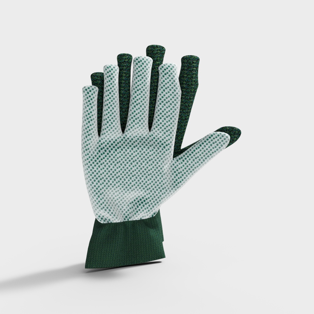 Green gloves