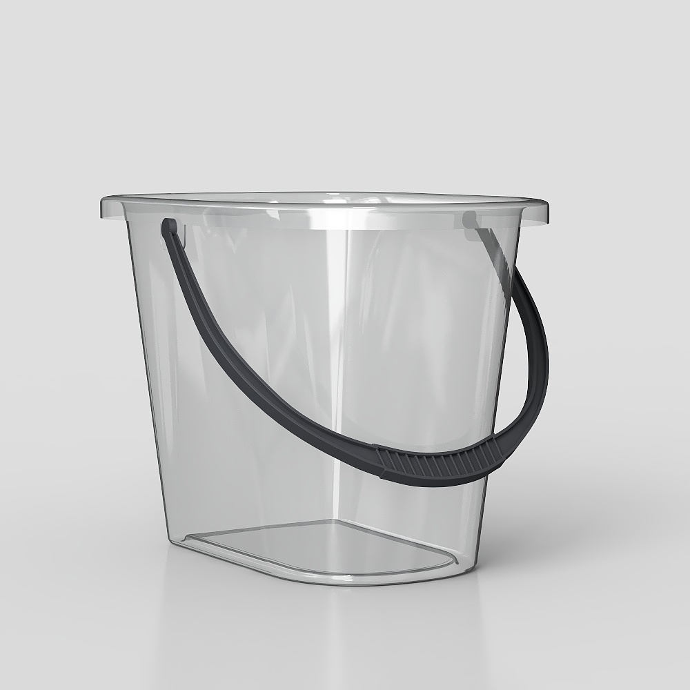 Clear mop bucket