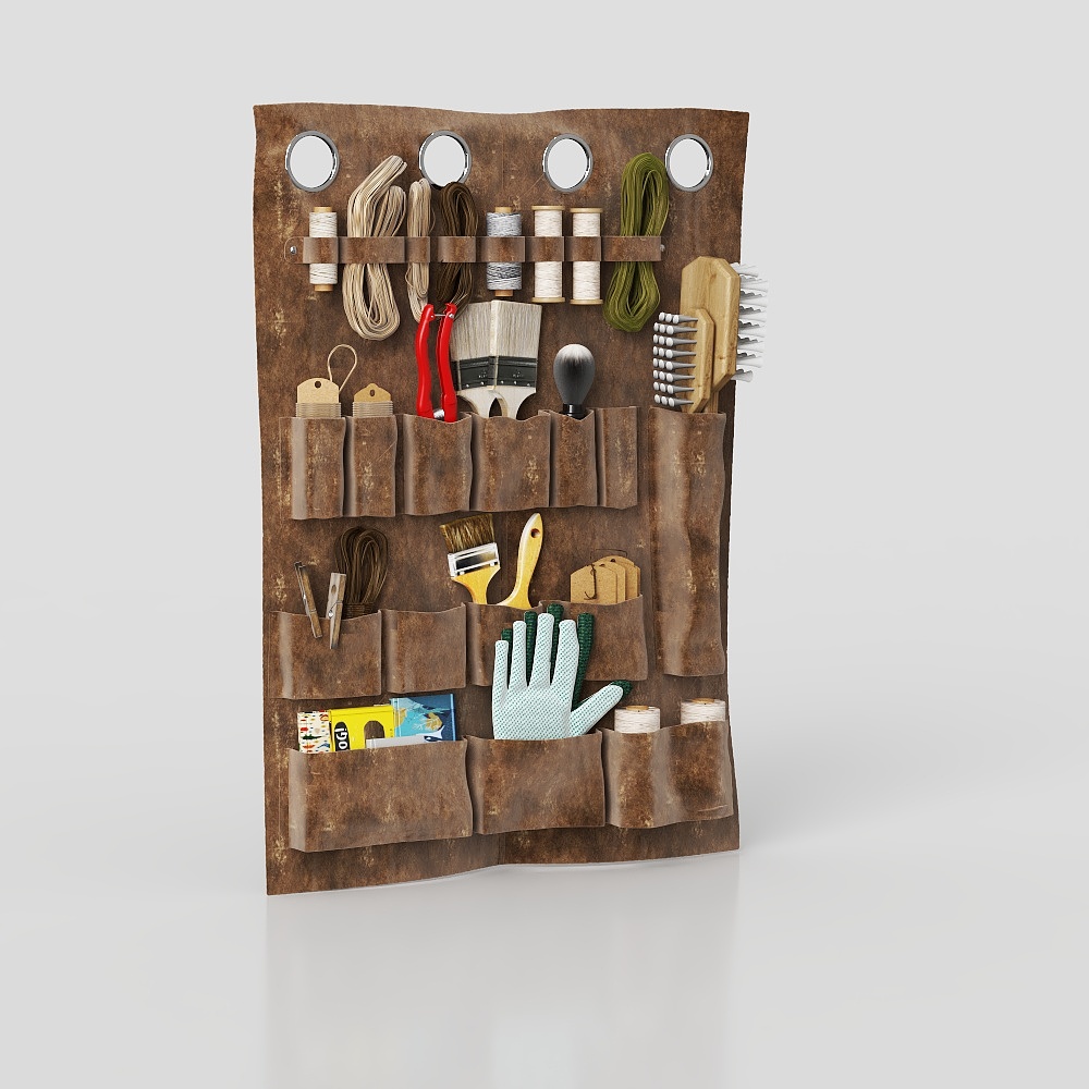 Brown labor hardware supplies set