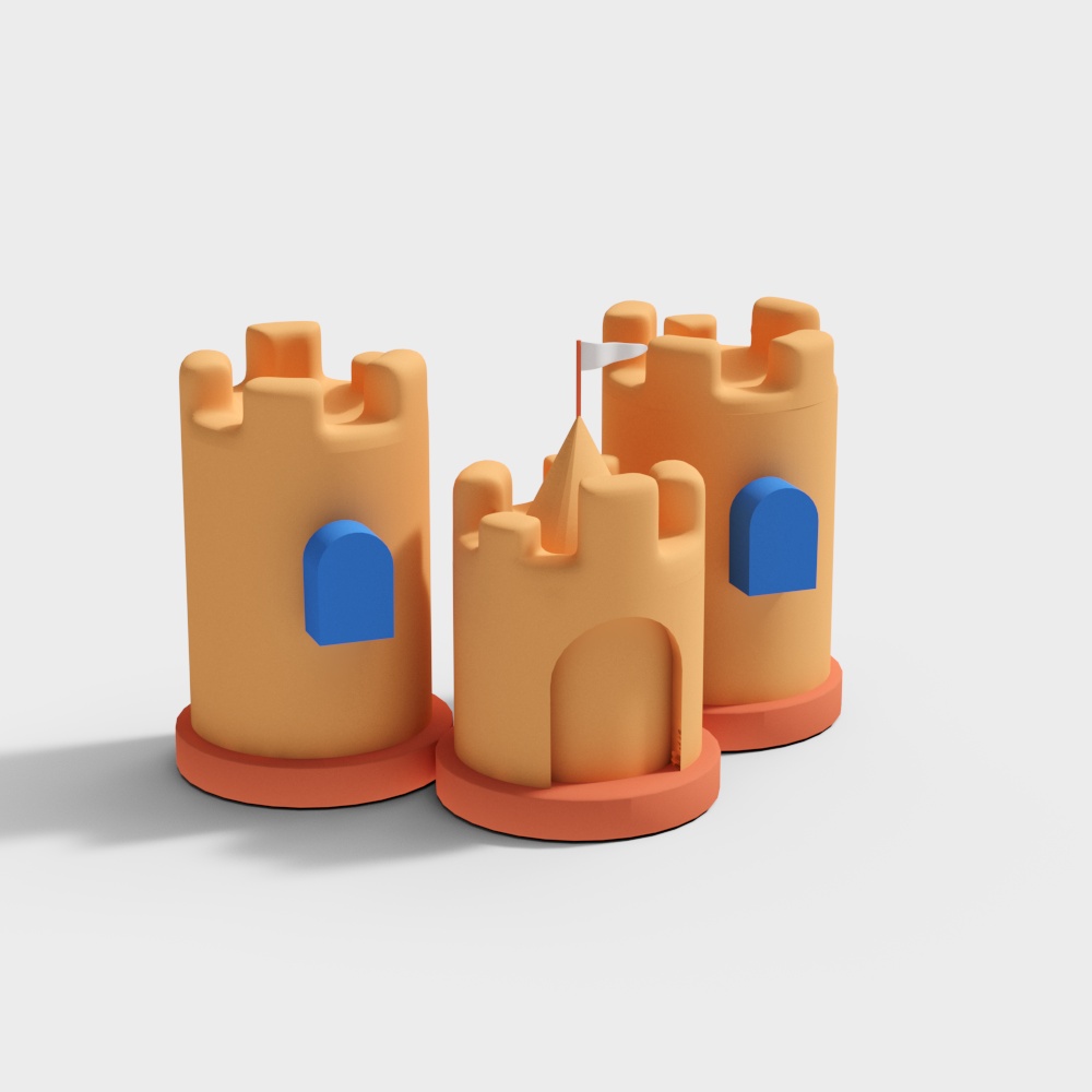Enchanting Fairytale Castle 3D Model