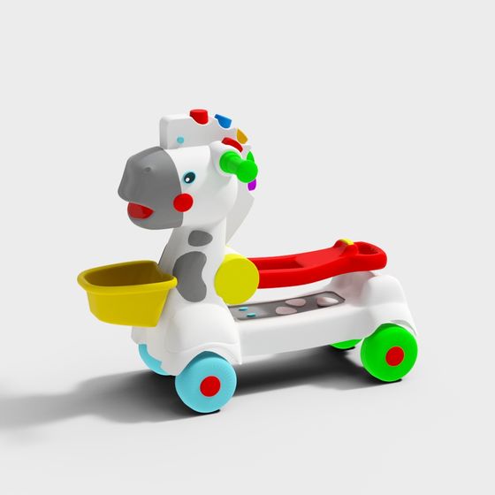 Playful Pony Walker 3D Model
