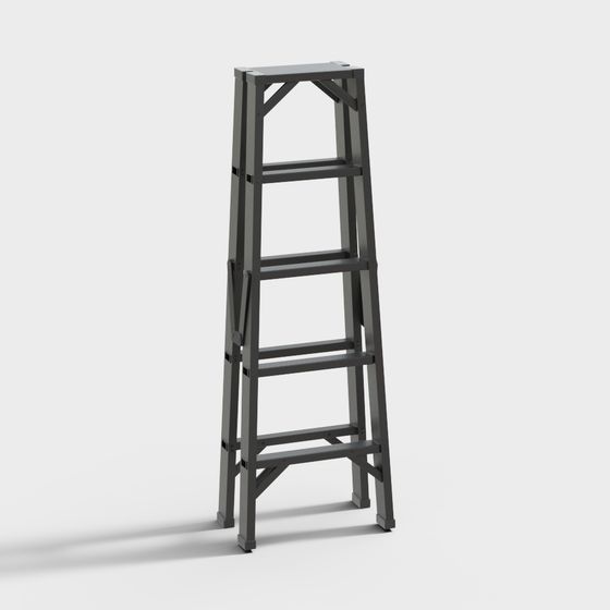 Stylish Low-Poly Ladder 3D model for Creative Projects