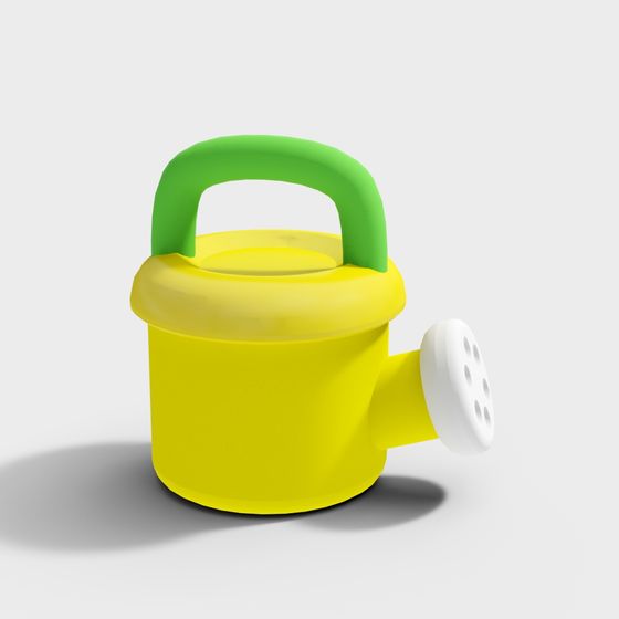 Vibrant Watering Can 3D model for Kids