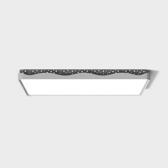 Elegant Ceiling Light 3D Model with Modern Design