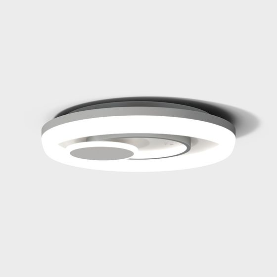 Sleek Ring Light 3D model for Modern Design