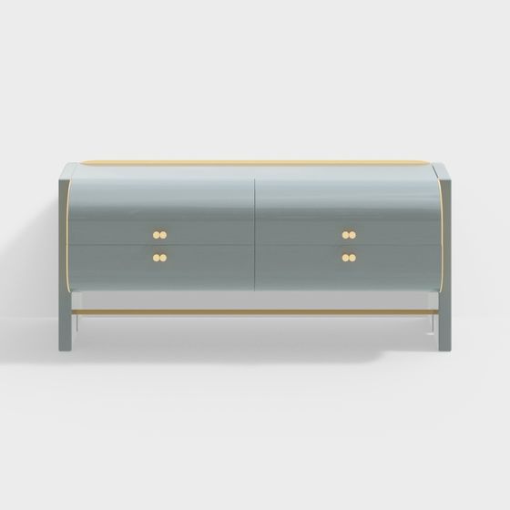 Elegant Storage Cabinet 3D model