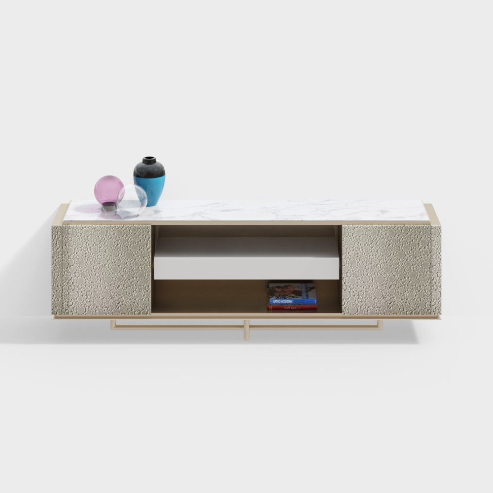 Minimalist living room TV cabinet